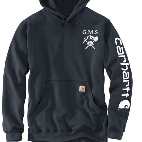 Black GMS Mining Hoodie view 1